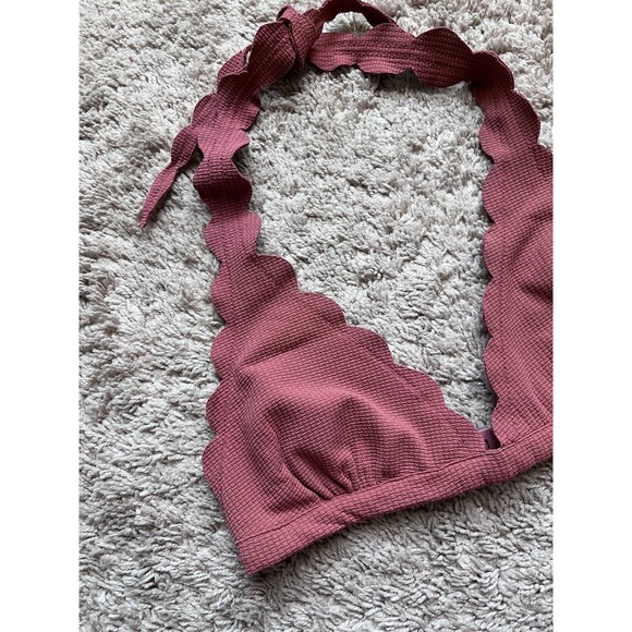 Marysia Swim Signature Spring Bikini Top in Antelope (Dusty Rose) Size SMALL - Picture 2 of 6